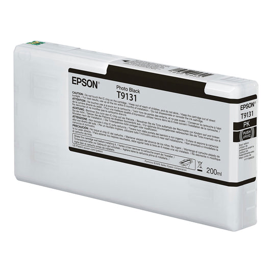 Epson T913100 (T913) UltraChrome HDX Ink, 200 mL, Black