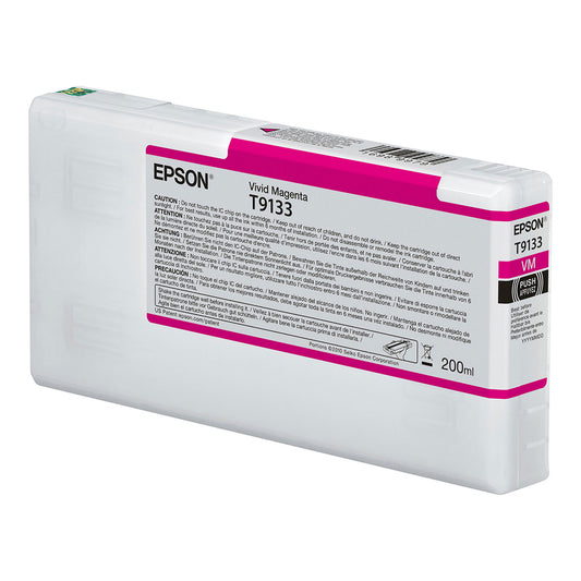 Epson T913300 (T913) UltraChrome HDX Ink, 200 mL, Magenta
