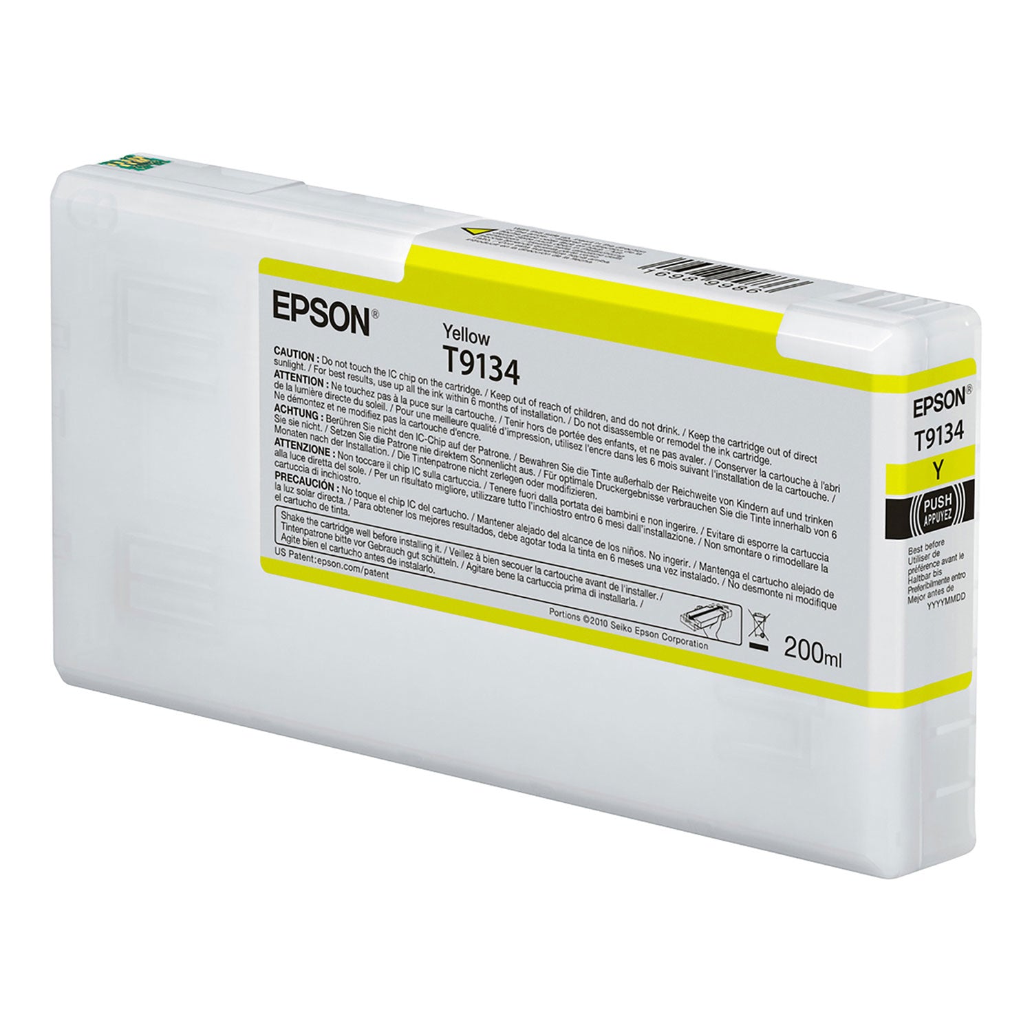 Epson T913400 (T913) UltraChrome HDX Ink, 200 mL, Yellow