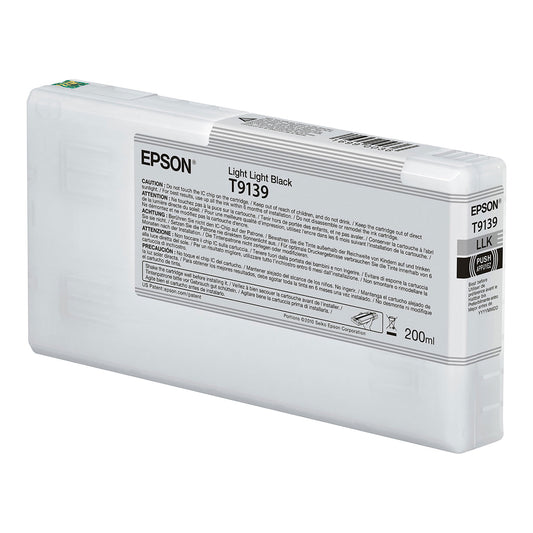 Epson T913900 (T913) UltraChrome HDX Ink, 200 mL, Light Light Black