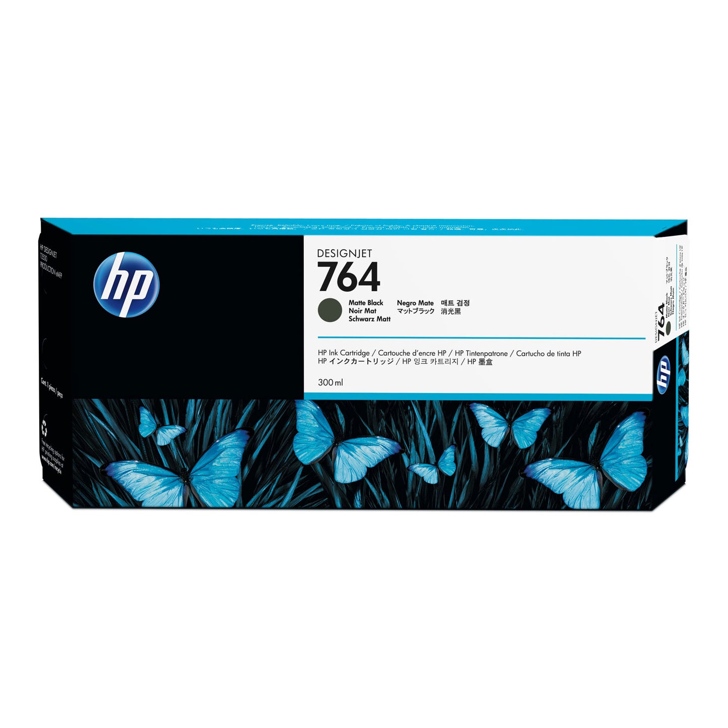 HP 764, (C1Q16A) Matte Black Original Ink Cartridge