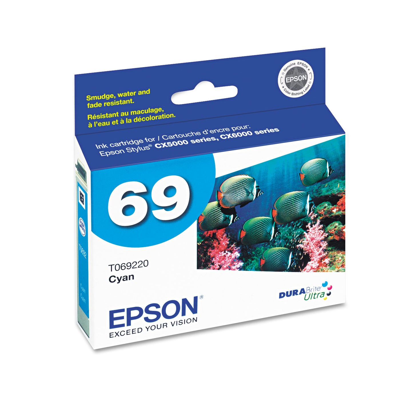 Epson T069220-S (69) DURABrite Ink, Cyan