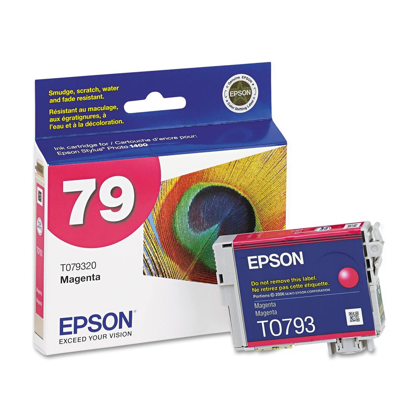 Epson T079320 (79) Claria High-Yield Ink, 810 Page-Yield, Magenta