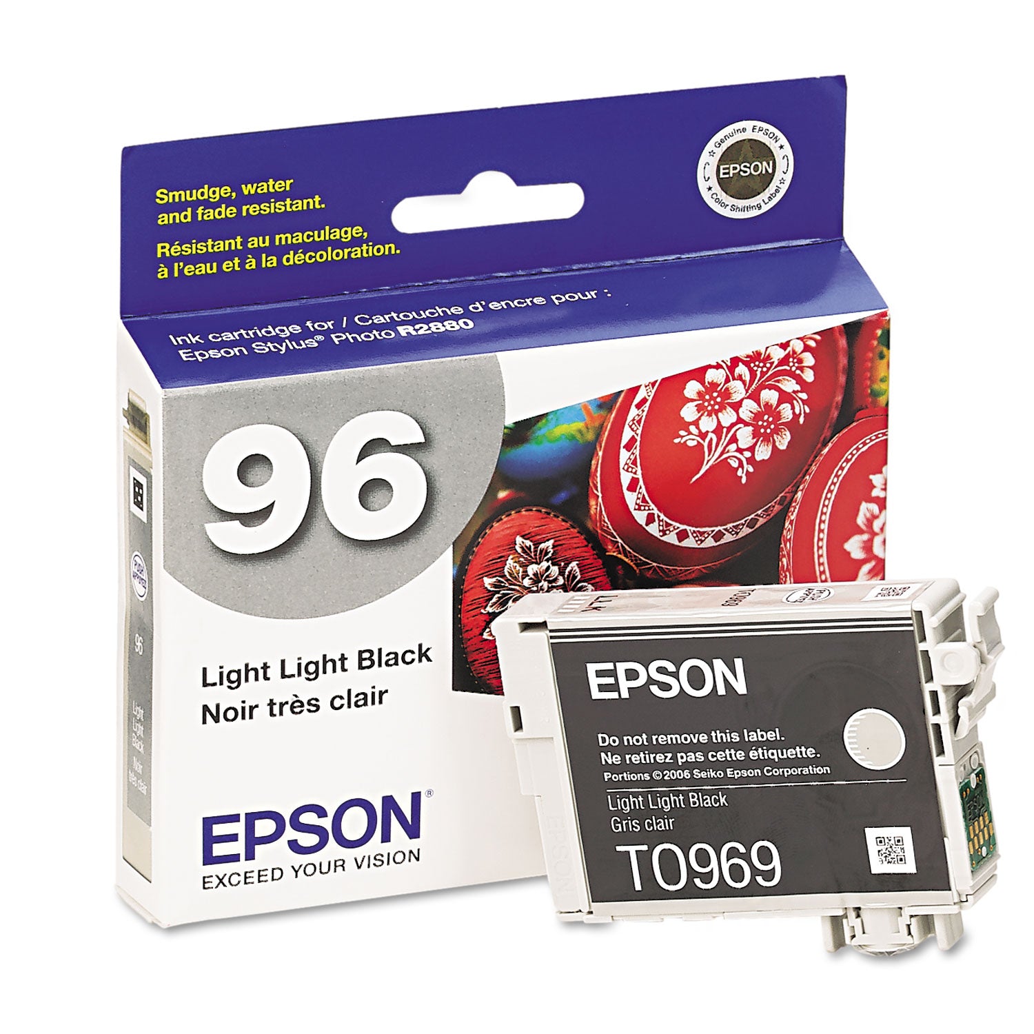 Epson T096920 (96) Ink, 450 Page-Yield, Light Light Black
