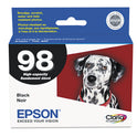 Epson T098120-S (98) Claria High Yield Ink, 450 Page-Yield, Black