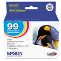 Epson T099920-S (99) Claria Ink, Cyan/Light Cyan/Light Magenta/Magenta/Yellow