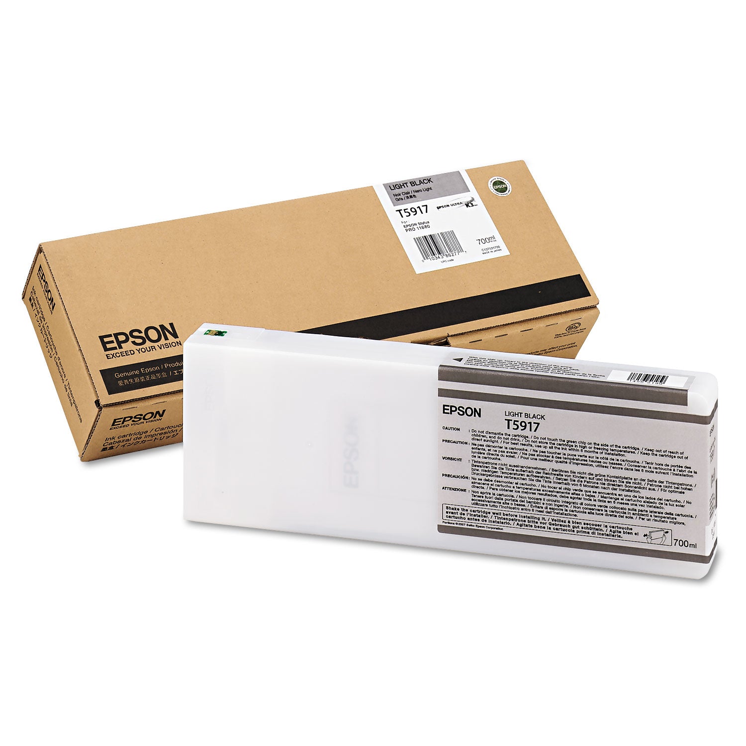 Epson T591700 (59) UltraChrome K3 Ink, Light Black