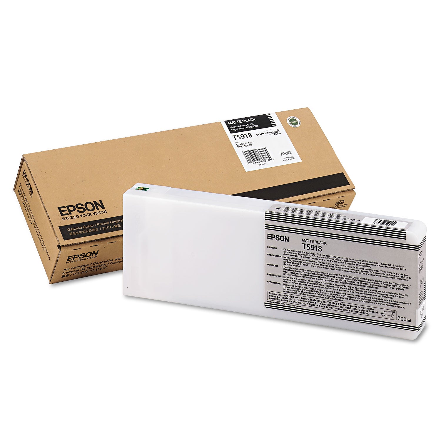 Epson T591800 (59) UltraChrome K3 Ink, Matte Black
