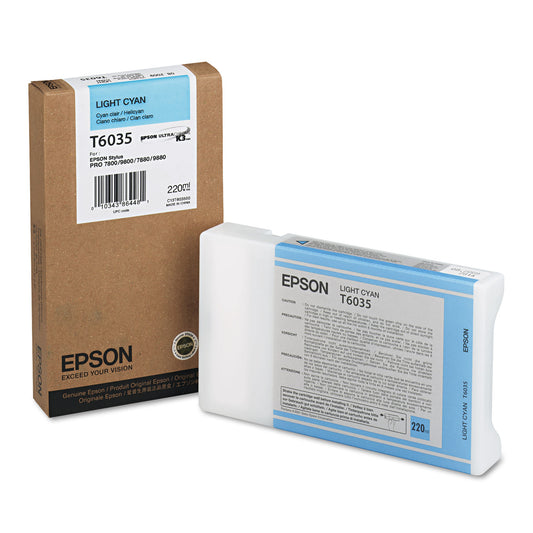 Epson T603500 (60) UltraChrome K3 Ink, Light Cyan