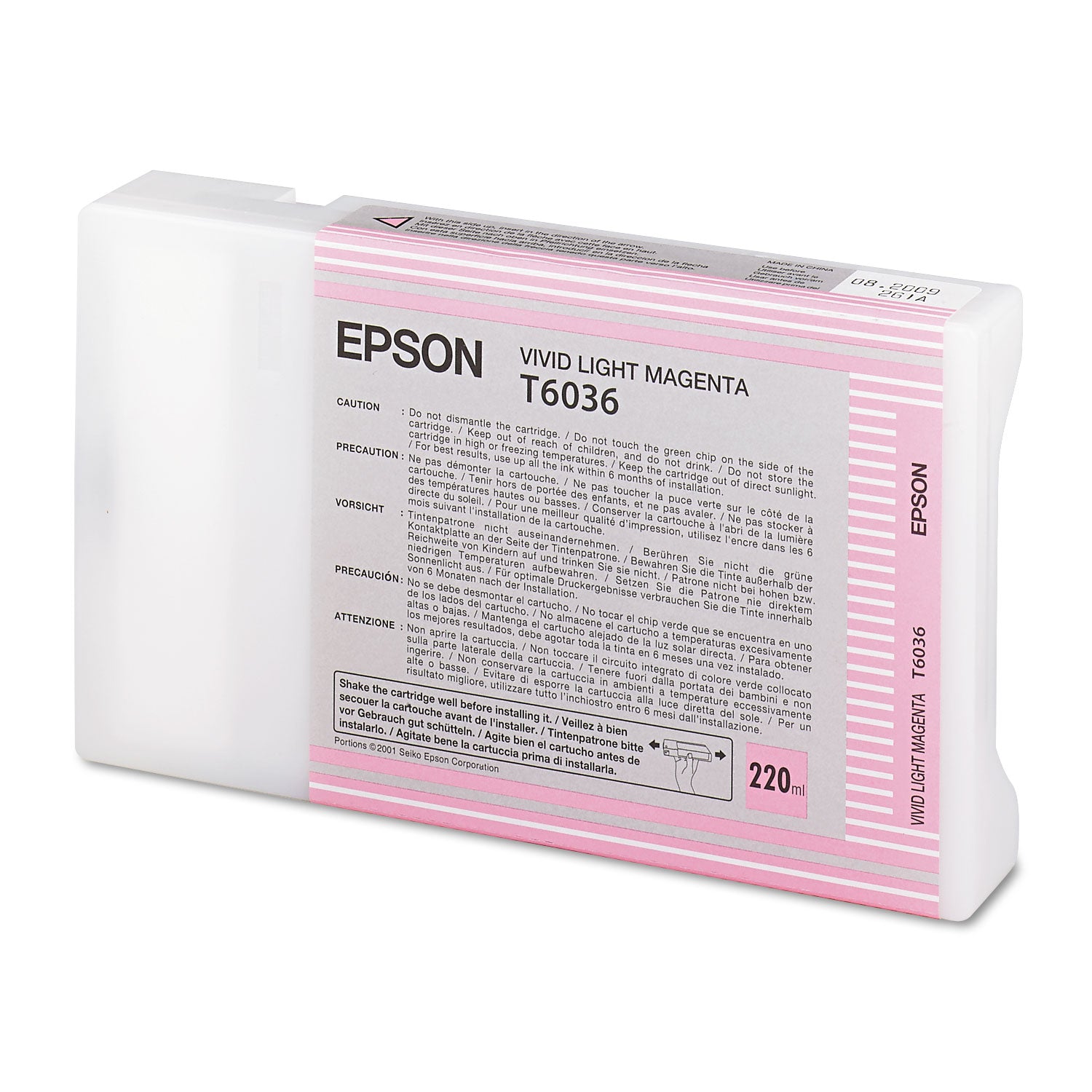 Epson T603600 (60) UltraChrome K3 Ink, Vivid Light Magenta