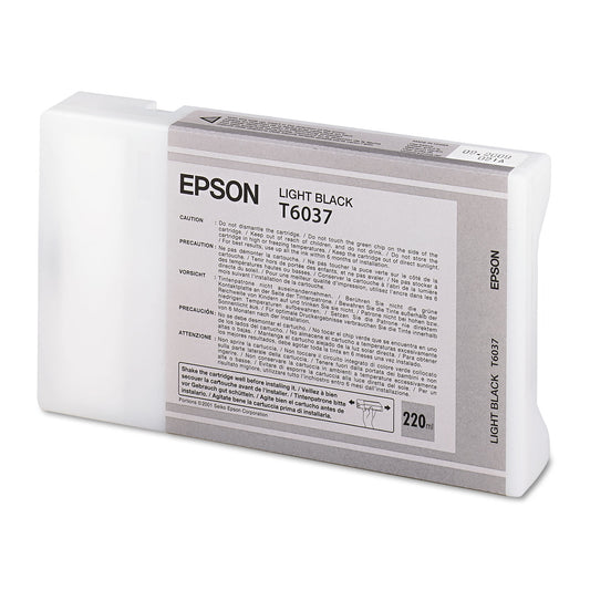 Epson T603700 (60) UltraChrome K3 Ink, Light Black