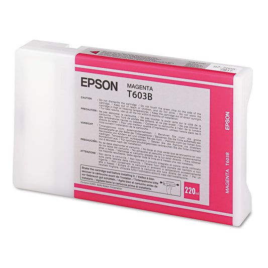 Epson T603B00 (60) UltraChrome K3 Ink, Magenta