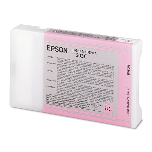 Epson T603C00 (60) UltraChrome K3 Ink, Light Magenta
