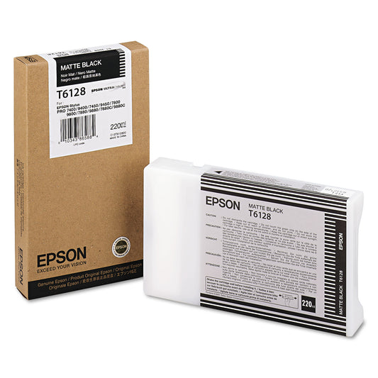 Epson T612800 (61) Ink, Matte Black