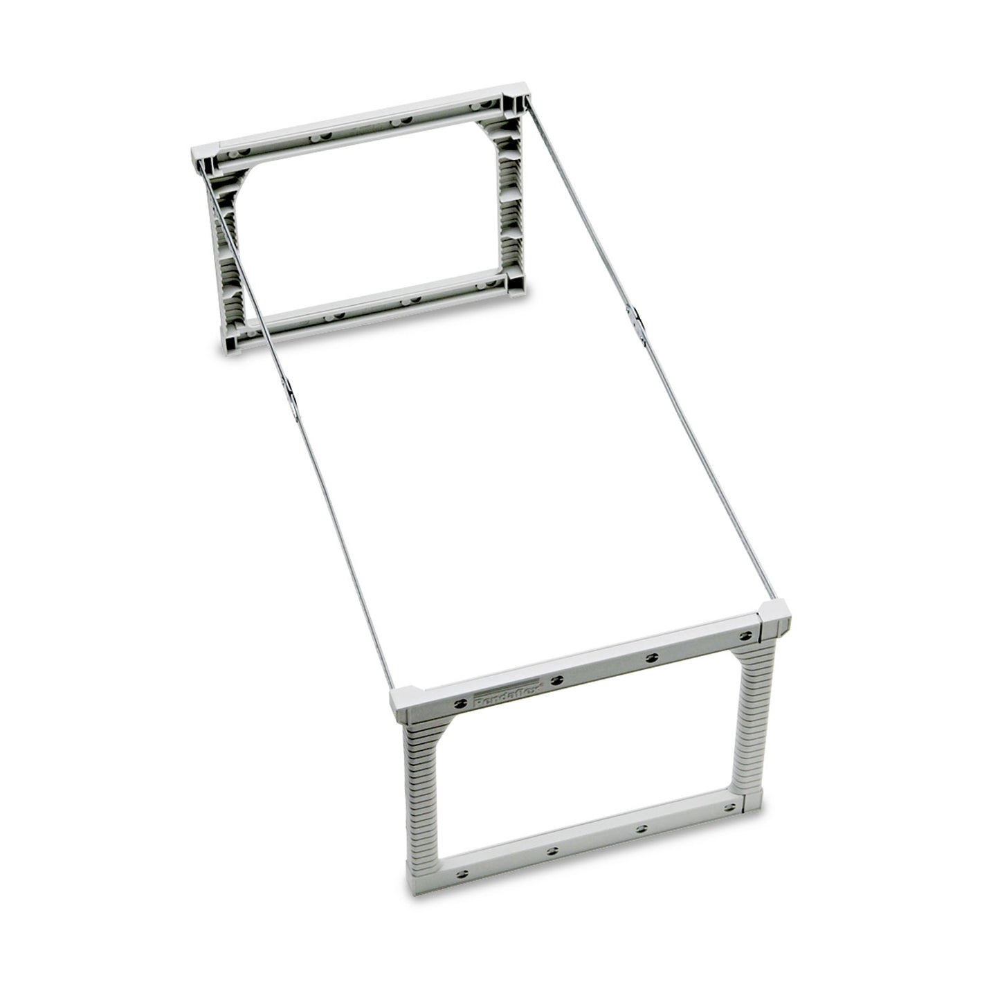 Pendaflex Plastic Snap-Together Hanging Folder Frame, Legal/Letter Size, 18" to 27" Long, White/Silver Accents (04441)