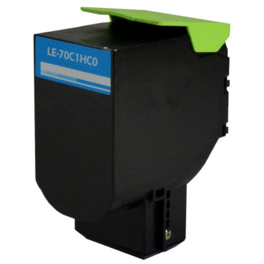 Elite 70C1HC0 Return Program High-Yield Toner, 3,000 Page-Yield, Cyan