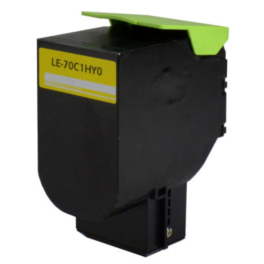 Elite 70C1HY0 Return Program High-Yield Toner, 3,000 Page-Yield, Yellow