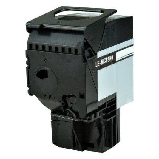 Elite 80C1SK0 Return Program Toner, 2,500 Page-Yield, Black