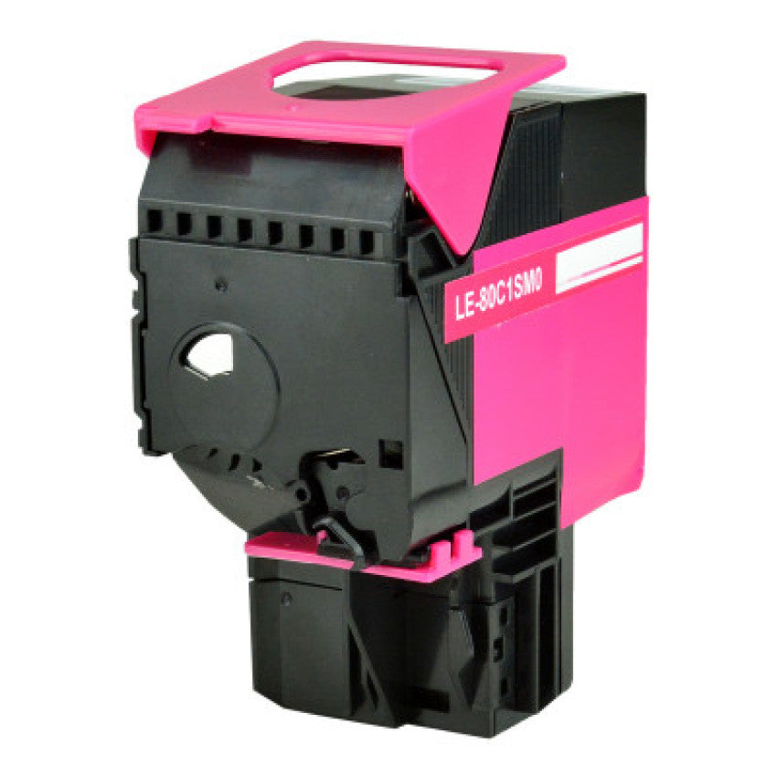 Elite 80C1SM0 Return Program Toner, 2,000 Page-Yield, Magenta