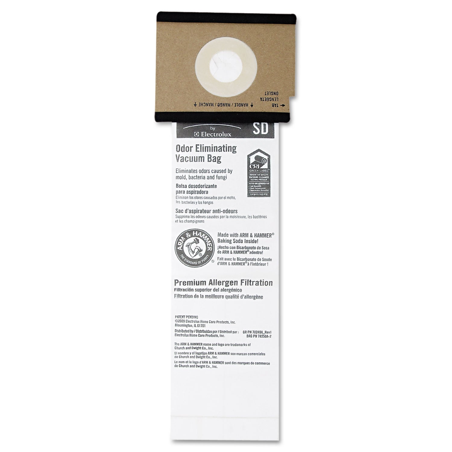 Sanitaire SD Premium Allergen Vacuum Bags for SC9100 Series, 5/Pack, 10 Packs/Carton (63262B10CT)