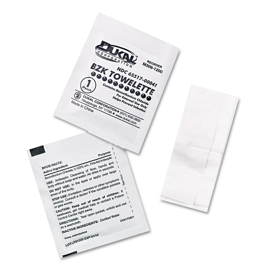 First Aid Only SmartCompliance Antiseptic Cleansing Wipes, 10/Box (FAE4002)