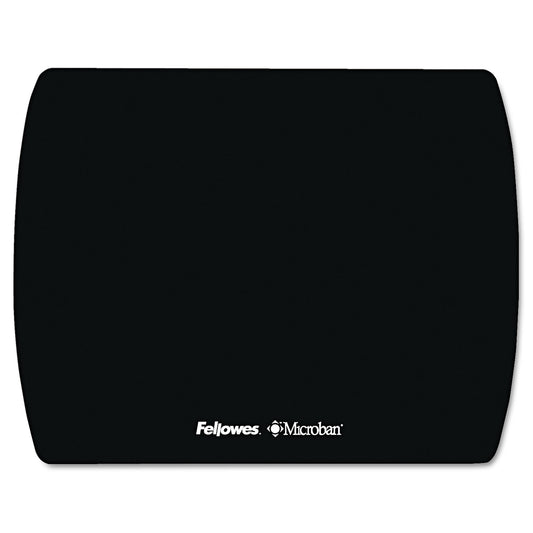 Fellowes Ultra Thin Mouse Pad with Microban Protection, 9 x 7, Black (5908101)