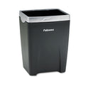 Fellowes Office Suites Divided Pencil Cup, Plastic, 3.13 x 3.13 x 4.25, Black/Silver (8032301)