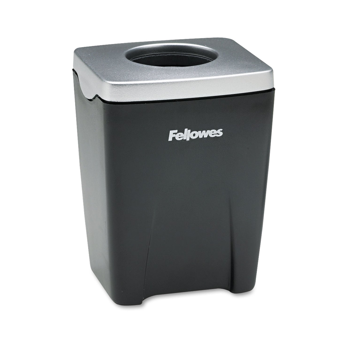 Fellowes Office Suites Paper Clip Cup, Plastic, 2.44 x 2.19 x 3.25, Black/Silver (8032801)