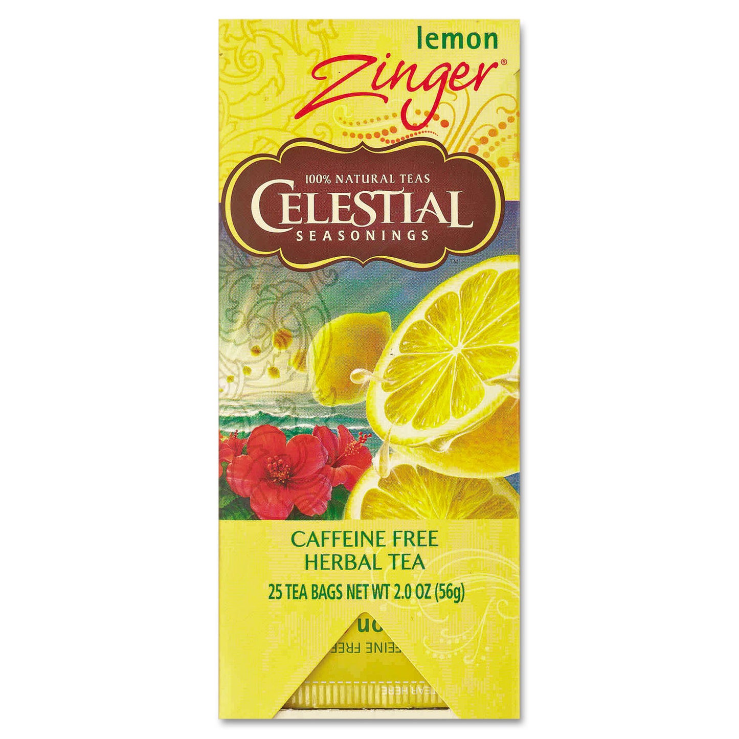 Celestial Seasonings Tea, Herbal Lemon Zinger, 25/Box (031010)