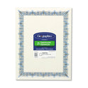 Geographics Award Certificates with Gold Seals, 8.5 x 11, Unique Blue with White Border, 25/Pack (39087)