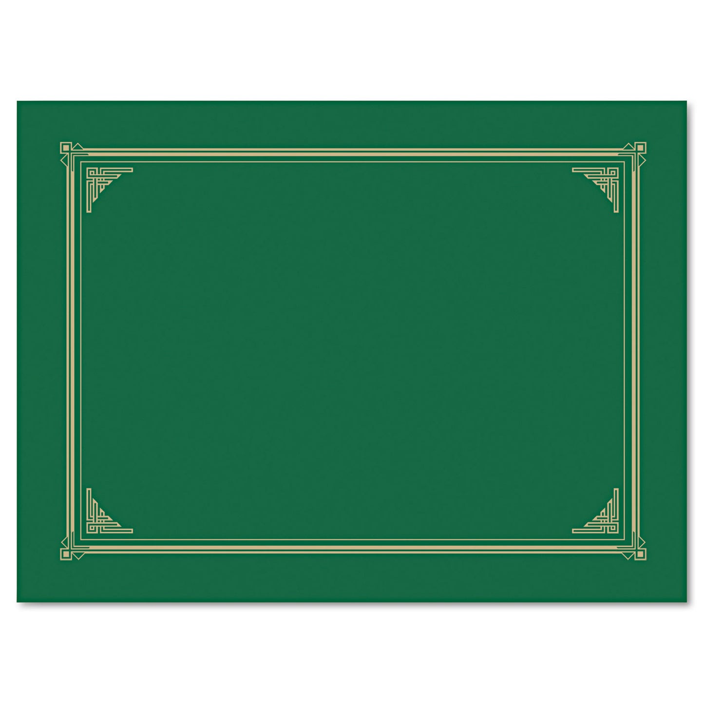 Geographics Certificate/Document Cover, 12.5 x 9.75, Green, 6/Pack (47399)