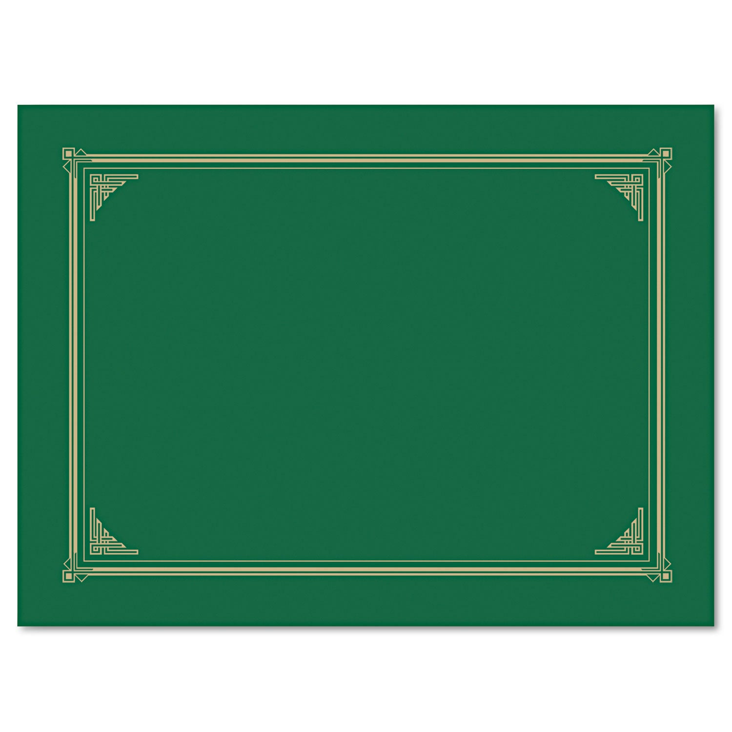 Geographics Certificate/Document Cover, 12.5 x 9.75, Green, 6/Pack (47399)