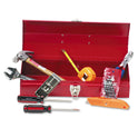 Great Neck 16-Piece Light-Duty Office Tool Kit, Metal Box, Red (CTB9)