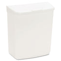 HOSPECO Wall Mount Sanitary Napkin Receptacle-PPC, 1 gal, PPC Plastic, White (250201W)