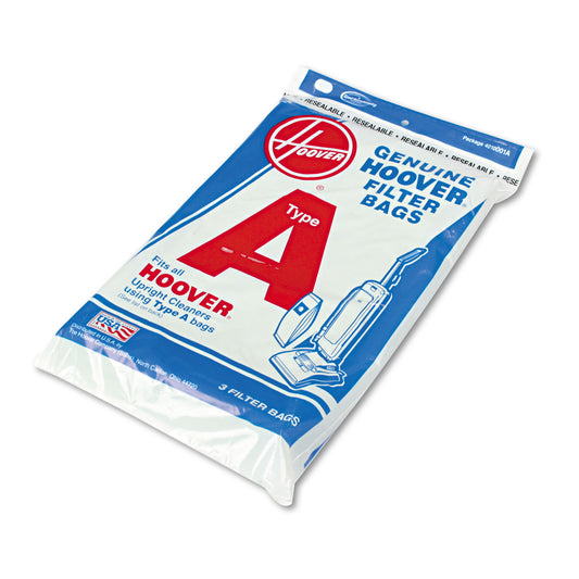 Hoover Commercial Elite Lightweight Bag-Style Vacuum Replacement Bags, 3/Pack (4010001A)