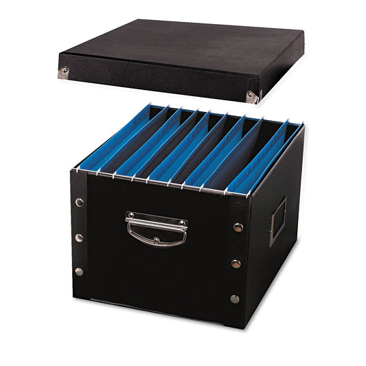 Snap-N-Store File Box, Letter/Legal Files, 16.25" x 9.75" x 13.25", Black (SNS01536)