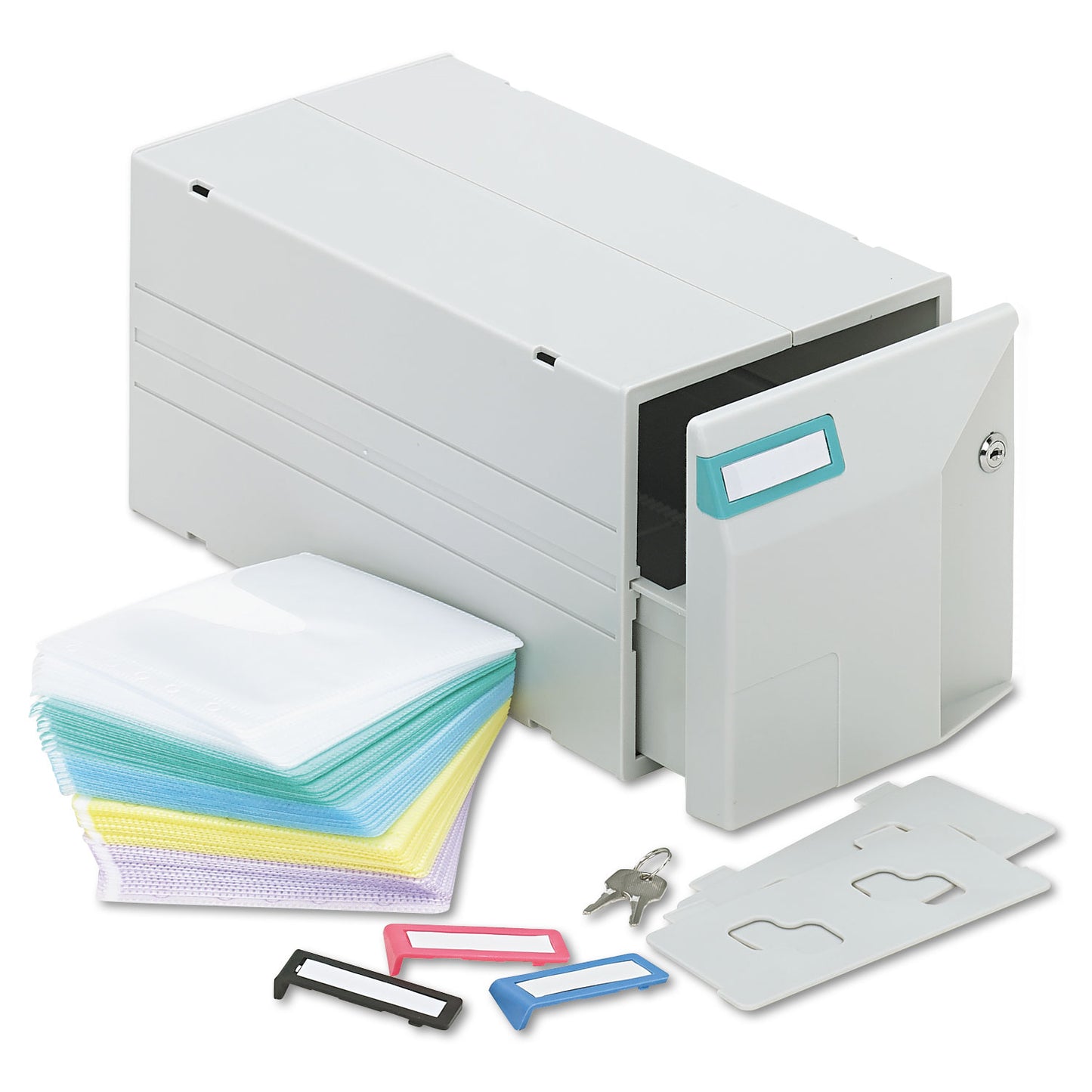 Innovera CD/DVD Storage Drawer, Holds 150 Discs, Light Gray (39501)