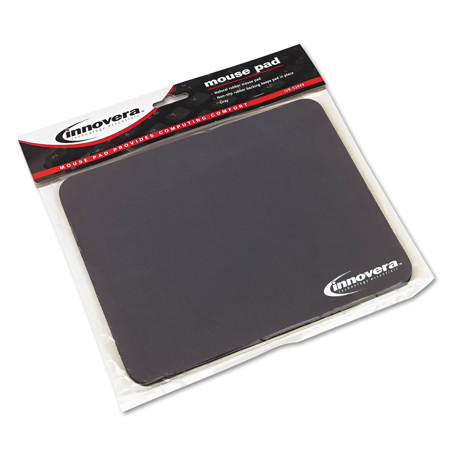 Innovera Mouse Pad, 9 x 7.5, Gray (52449)