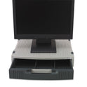 Innovera Basic LCD Monitor/Printer Stand, 15" x 11" x 3", Charcoal Gray/Light Gray (55000)