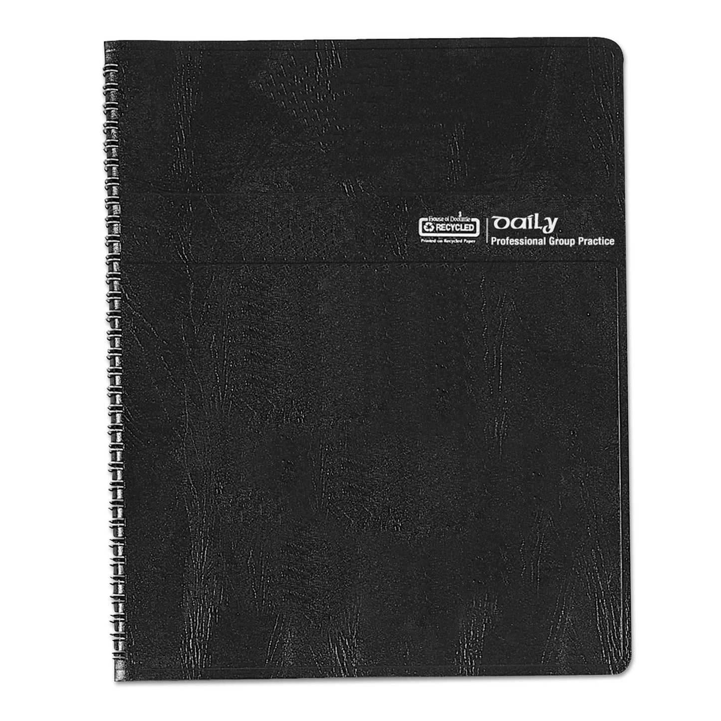 House of Doolittle Eight-Person Group Practice Daily Appointment Book, 11 x 8.5, Black Cover, 12-Month (Jan to Dec): 2025 (28102)