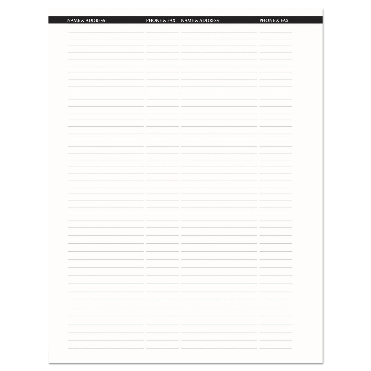 House of Doolittle Recycled Professional Weekly Planner, 15-Minute Appts, 11 x 8.5, Black Wirebound Soft Cover, 12-Month (Jan to Dec): 2025 (27202)