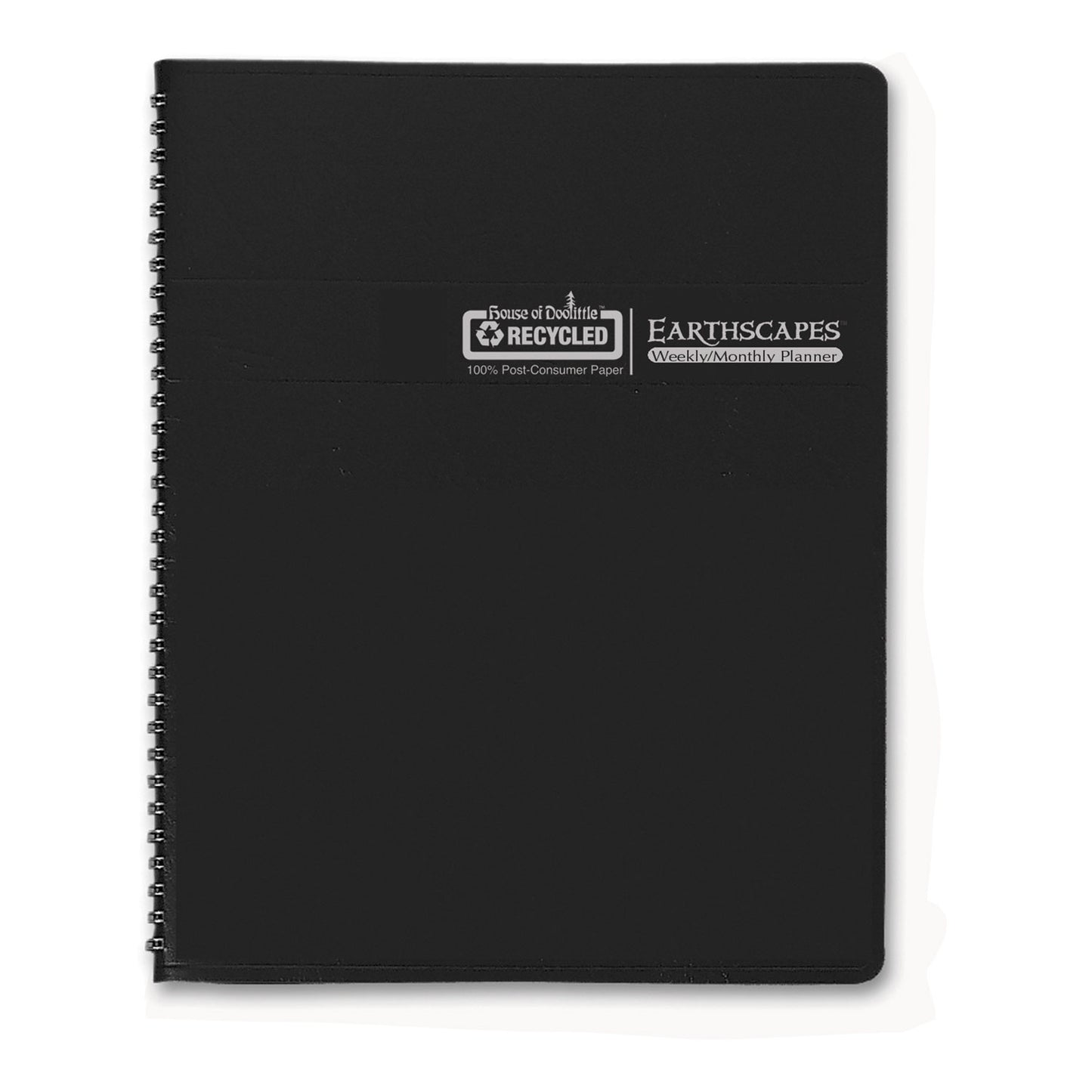 House of Doolittle Earthscapes Recycled Weekly/Monthly Planner, Gardens of the World Photography, 10 x 7, Black Cover, 12-Month (Jan-Dec): 2025 (294632)