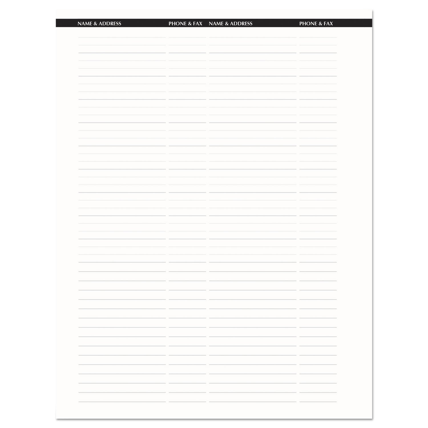 House of Doolittle Recycled Professional Weekly Planner, 15-Minute Appts, 11 x 8.5, Black Wirebound Soft Cover, 24-Month: Jan 2025 to Dec 2026 (272002)