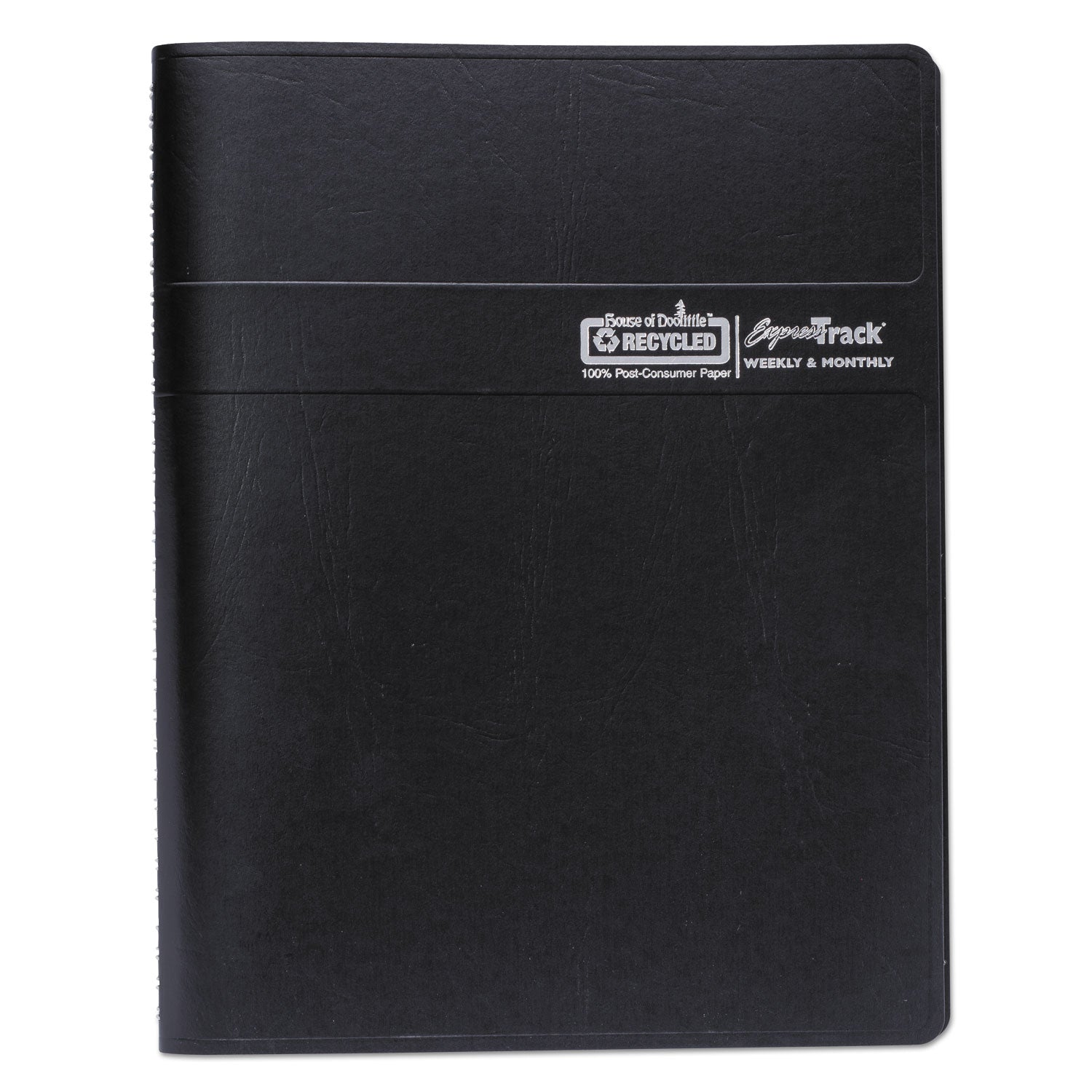House of Doolittle Express Track Recycled Weekly Appointment Book/Monthly Planner, 11 x 8.5, Black Cover, 13-Month: Jan 2025 to Jan 2026 (29602)