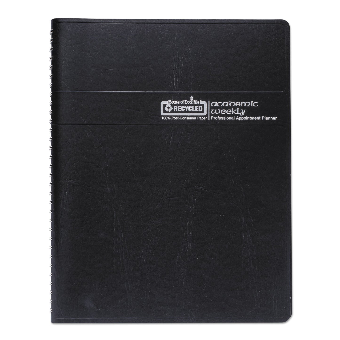 House of Doolittle Academic Year Recycled Professional Weekly Planner, 11 x 8.5, Black Wirebound Soft Cover, 12-Month (Aug to July): 2024-2025 (257202)