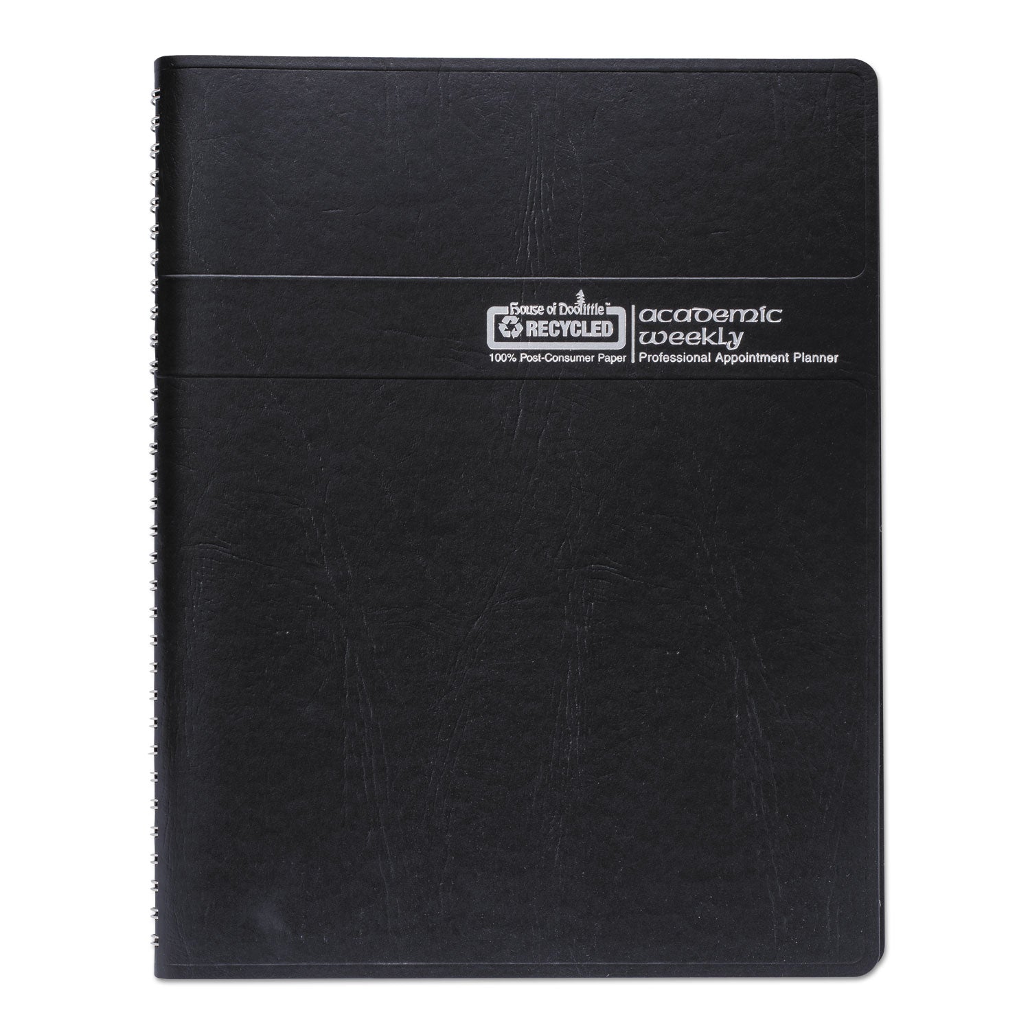 House of Doolittle Academic Year Recycled Professional Weekly Planner, 11 x 8.5, Black Wirebound Soft Cover, 12-Month (Aug to July): 2024-2025 (257202)