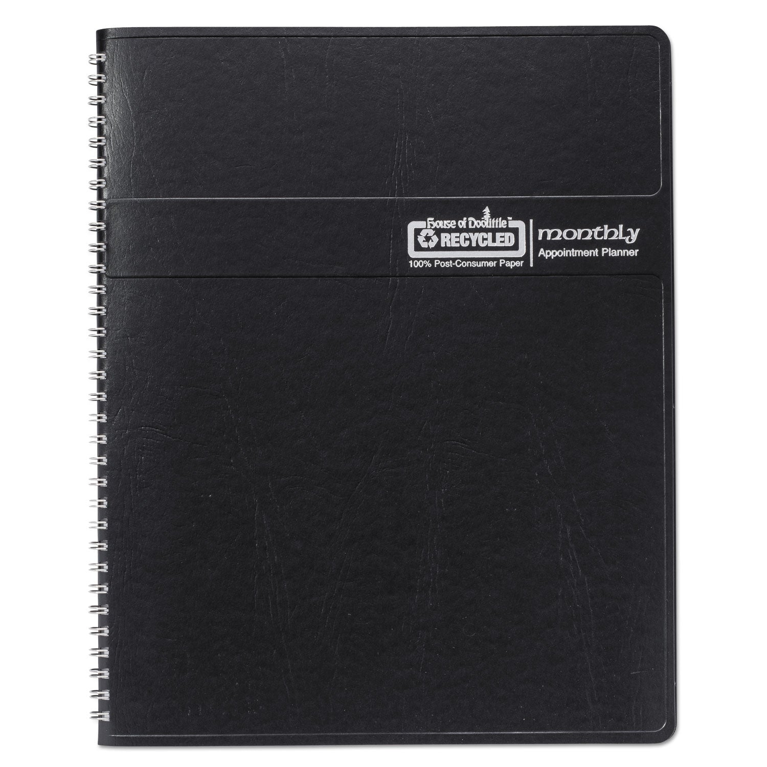 House of Doolittle 14-Month Recycled Ruled Monthly Planner, 11 x 8.5, Black Cover, 14-Month: Dec 2024 to Jan 2026 (26202)