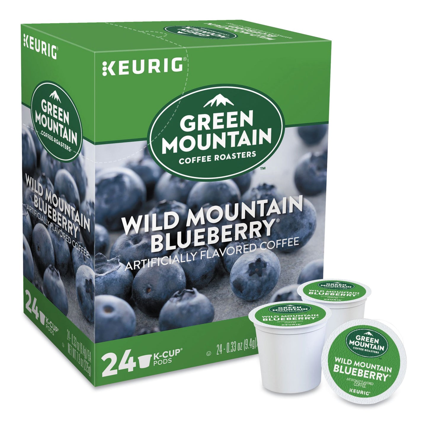 Keurig Fair Trade Wild Mountain Blueberry Coffee K-Cups, 24/Box (6783)