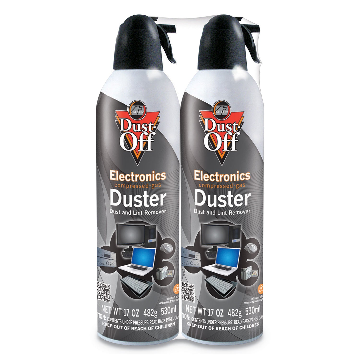 Dust-Off Disposable Compressed Air Duster, 17 oz Can, 2/Pack (DPSJMB2)