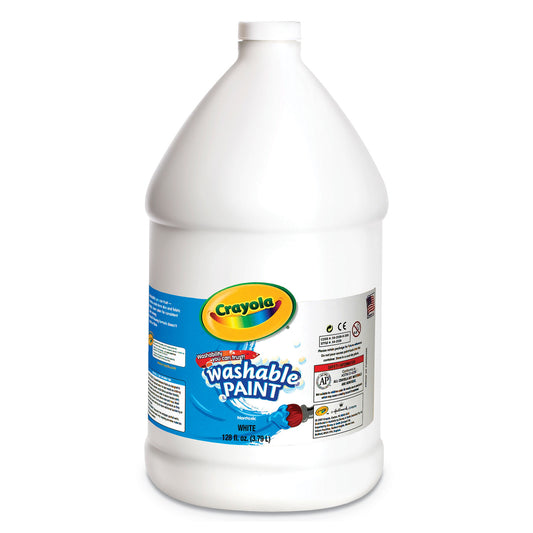 Crayola Washable Paint, White, 1 gal Bottle (542128053)